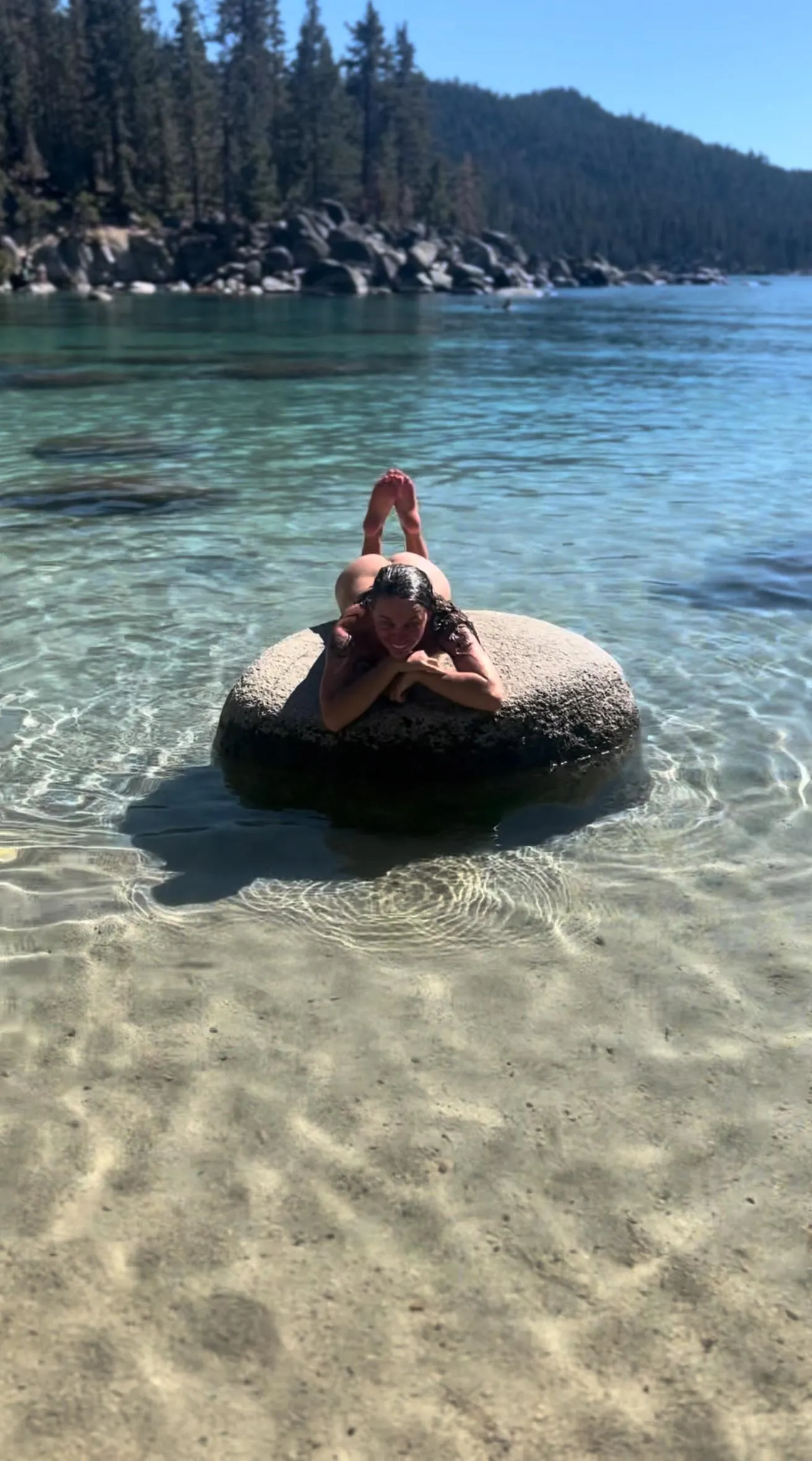 Tanning my buns on the rock