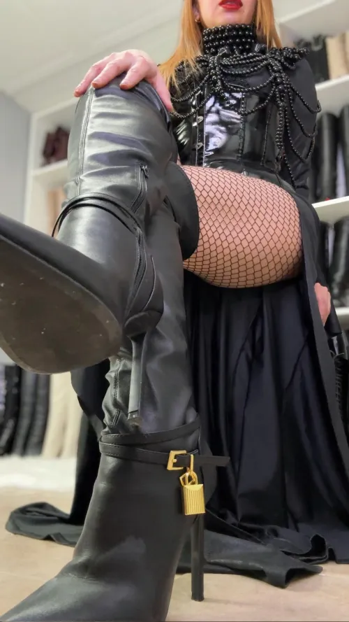 You feel good under my boots!