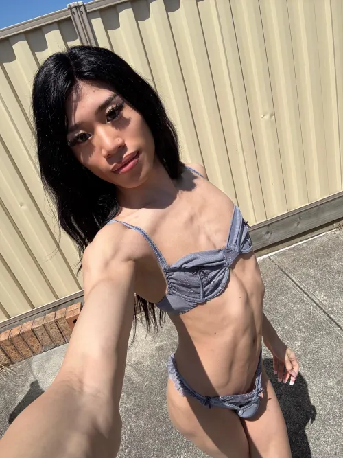 girl with a little package 