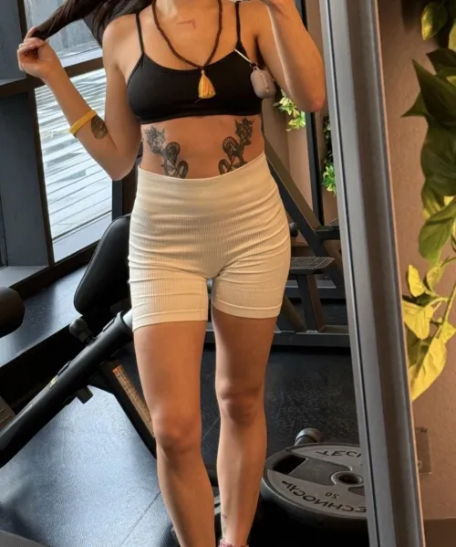 I think I look great in these tight shorts