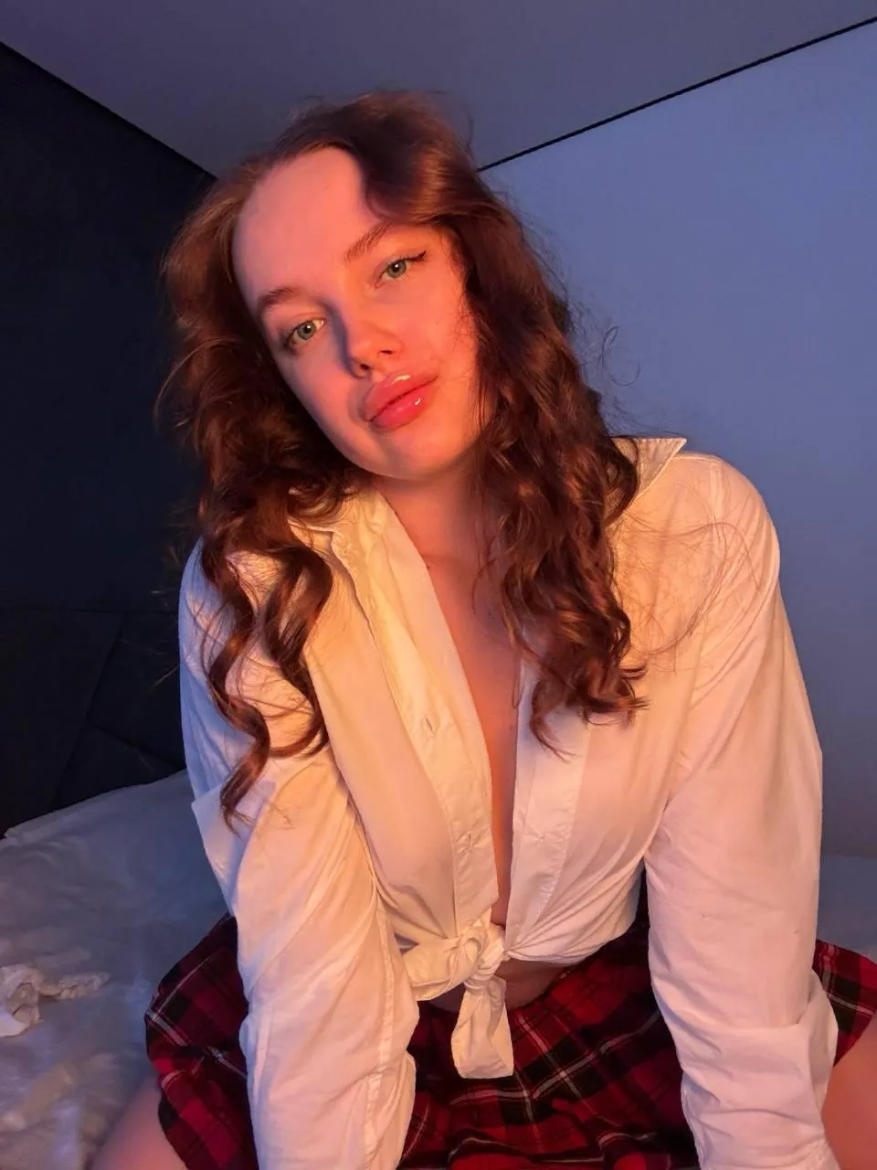 I wonder if I look good in my naughty school outfit