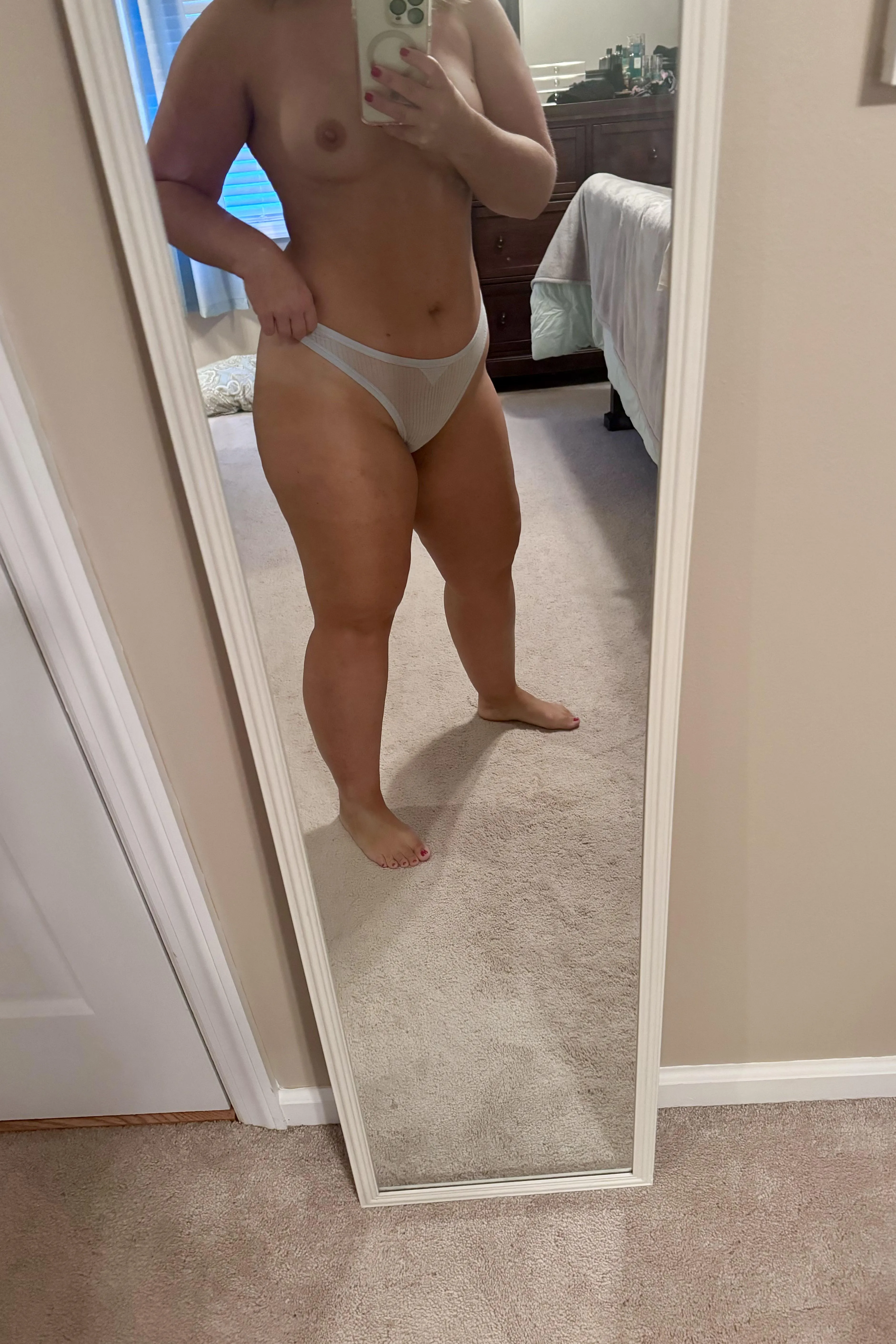 Just knock on the front door. I’ll be home