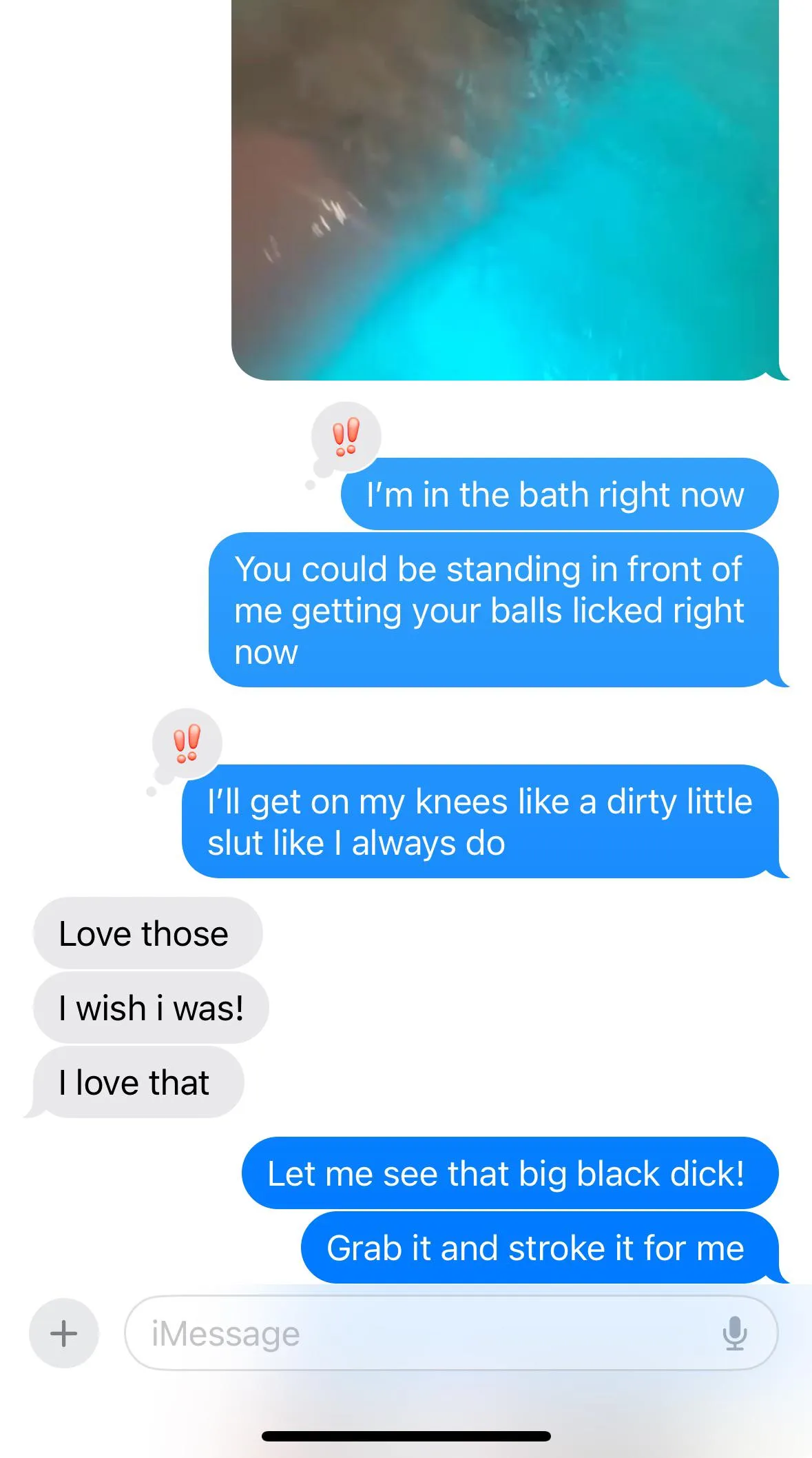 Last night I was so ready to drop to my knees, but my bbc was unavailable. I had to settle for sexting and video chatting. 