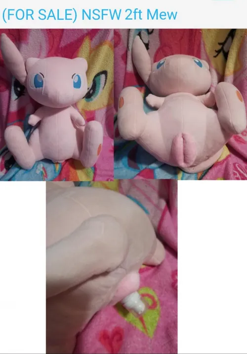 NSFW fuckable female feral life size Pokemon Mew with useable fat pussy [f] (Furrysale) 