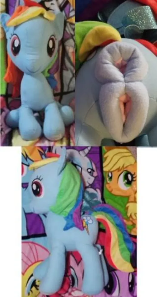 NSFW fuckable female life size MLP/My little pony mare Rainbow Dash with useable ponut and equine pussy 