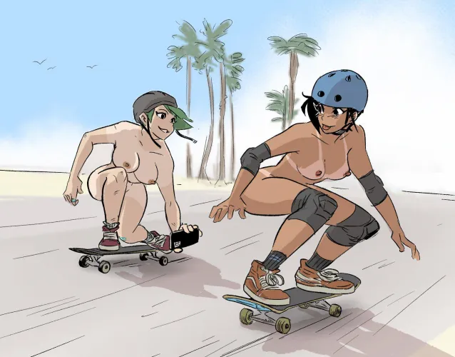 Nude Skateboarding