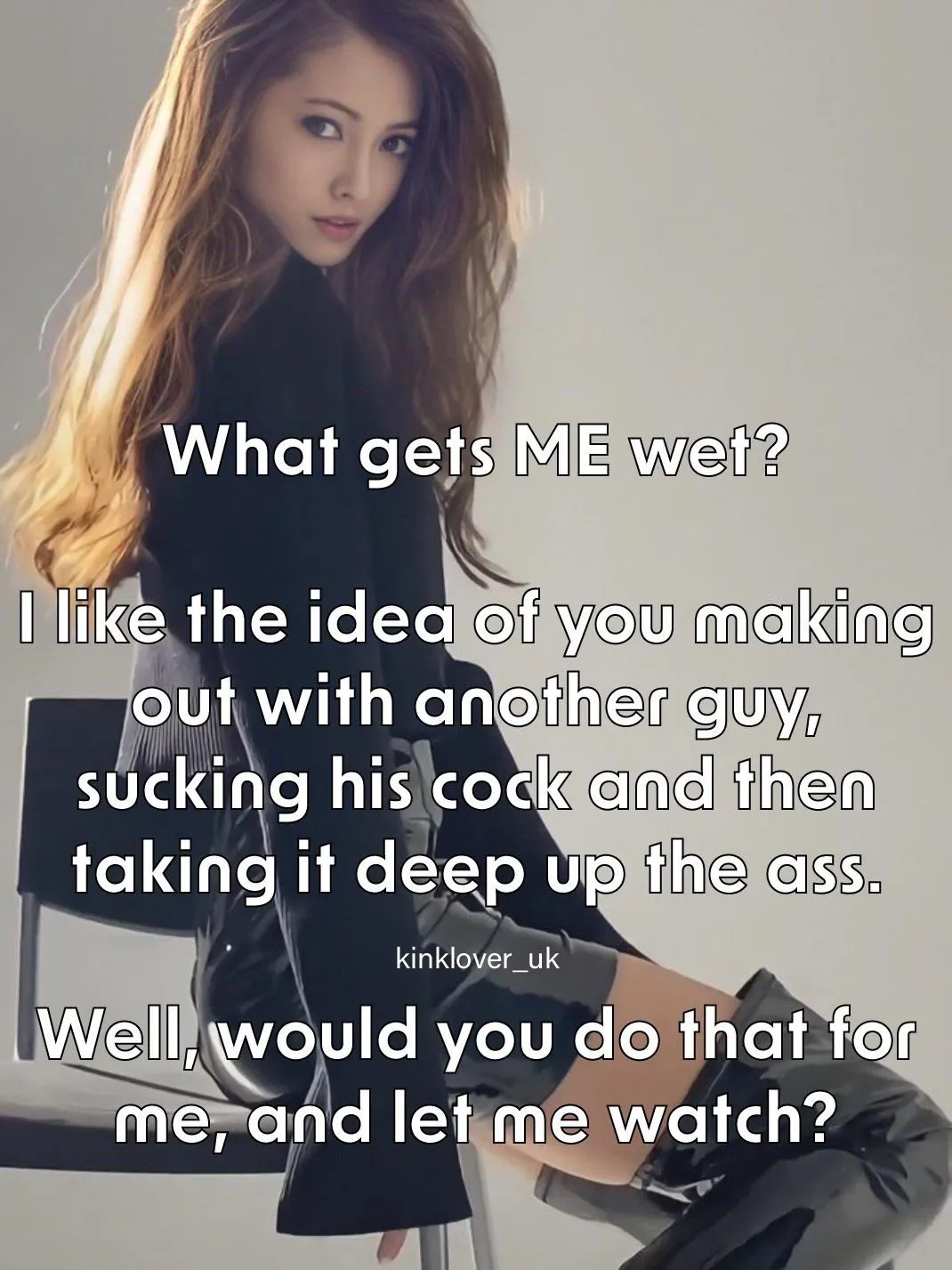 She might not be physically forcing you, but mentally - who could resist pleasing her? [ImageFap: kinklover_uk]