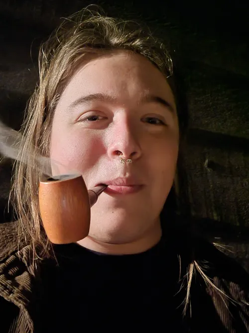 Some Captain Black Royal and listening to the Black Pumas before I went back to college from the other night