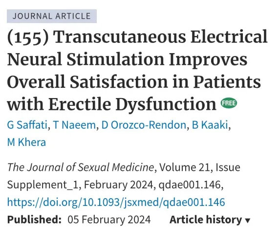 TENS and erection quality 