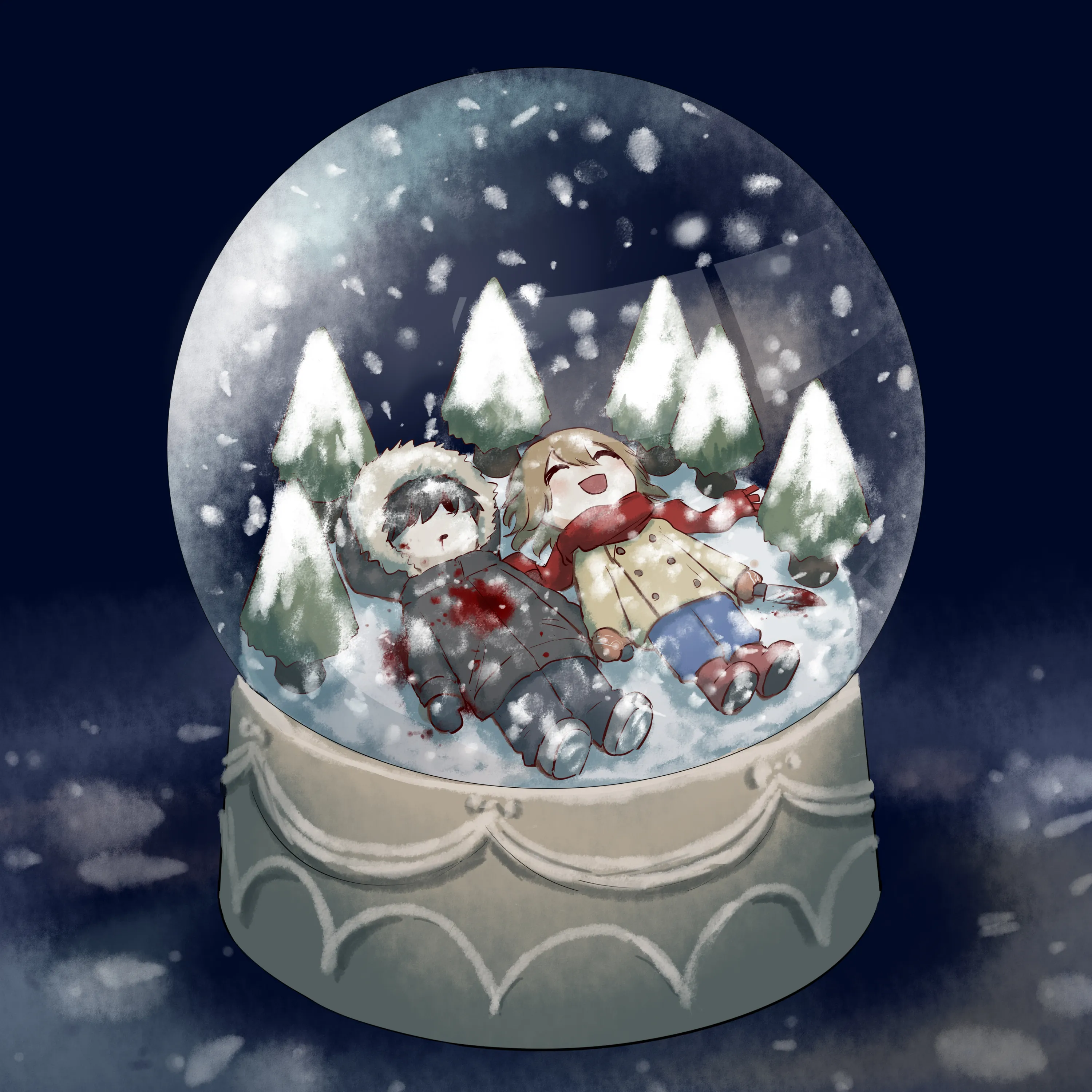 The two of us are in eternity by @avogado6
