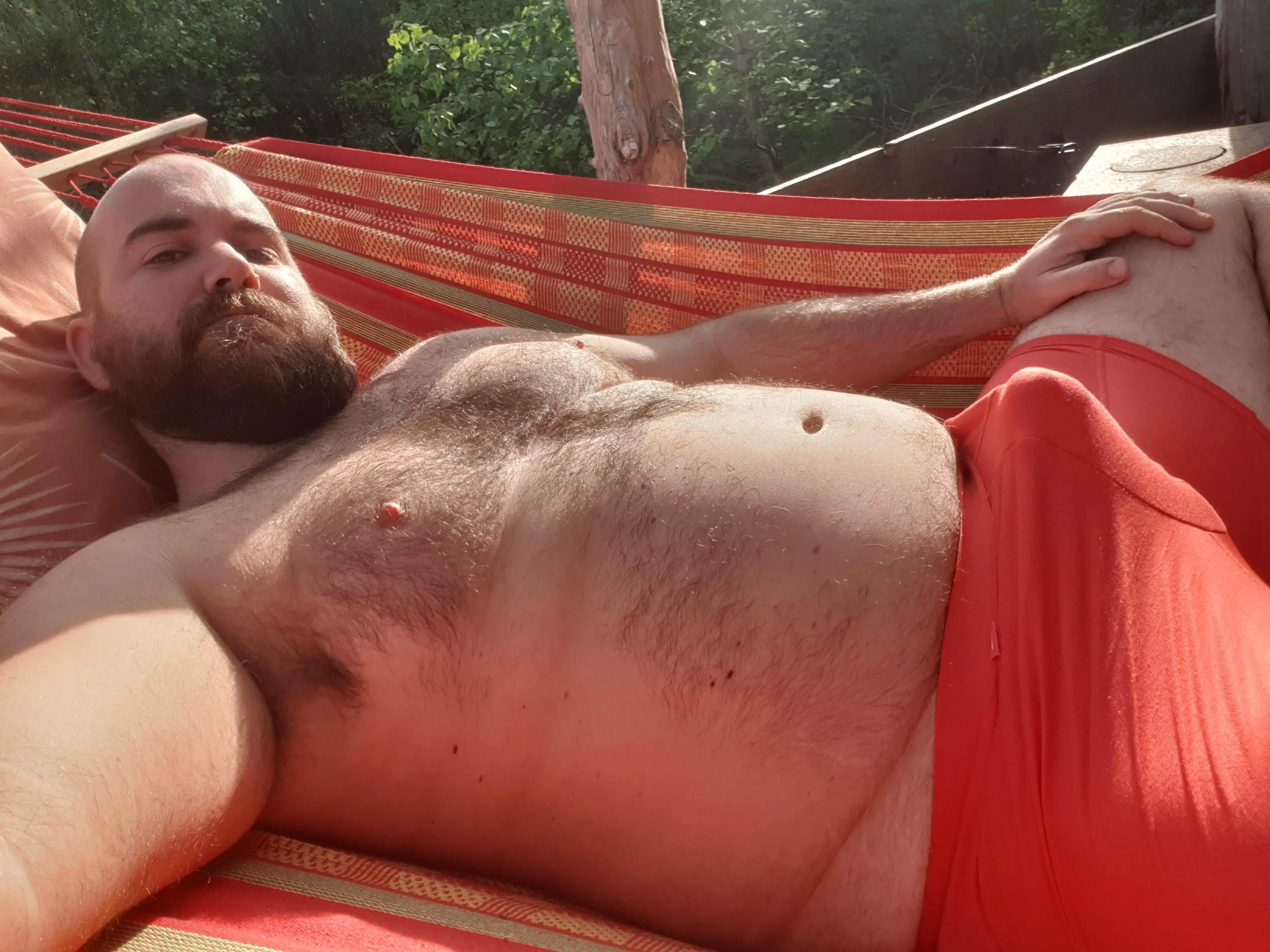 This hammock is big enough for two..