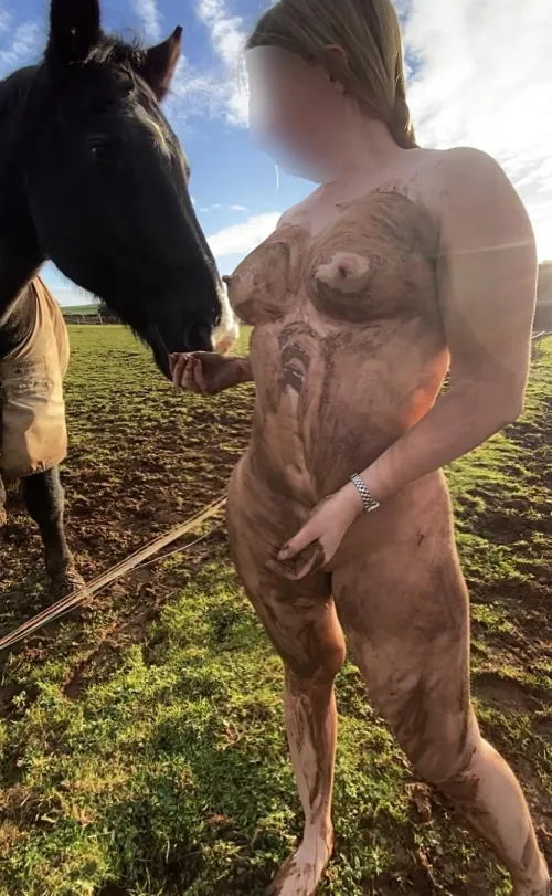 We both love a roll in the mud