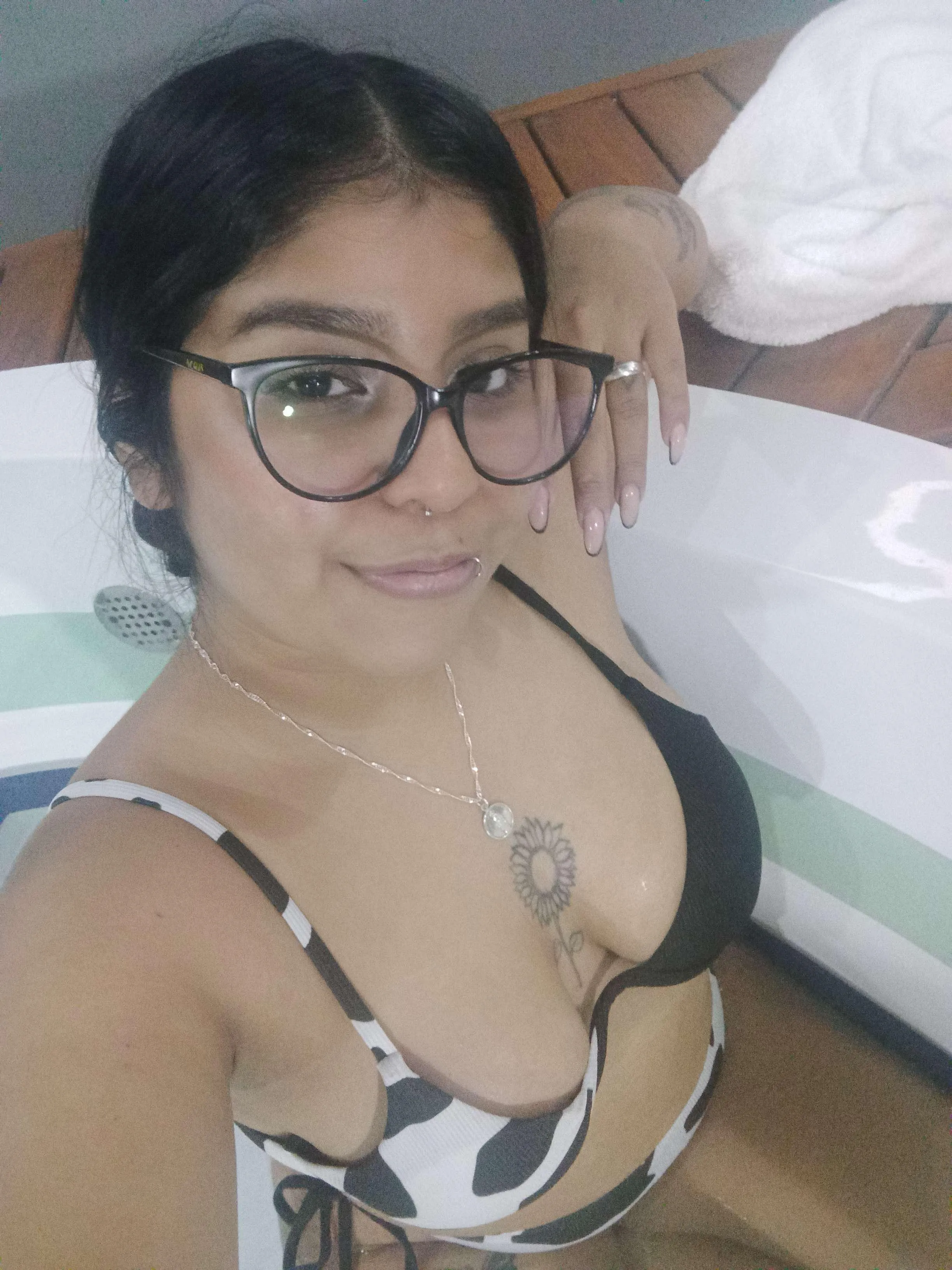 enjoying a day in the jacuzzi!