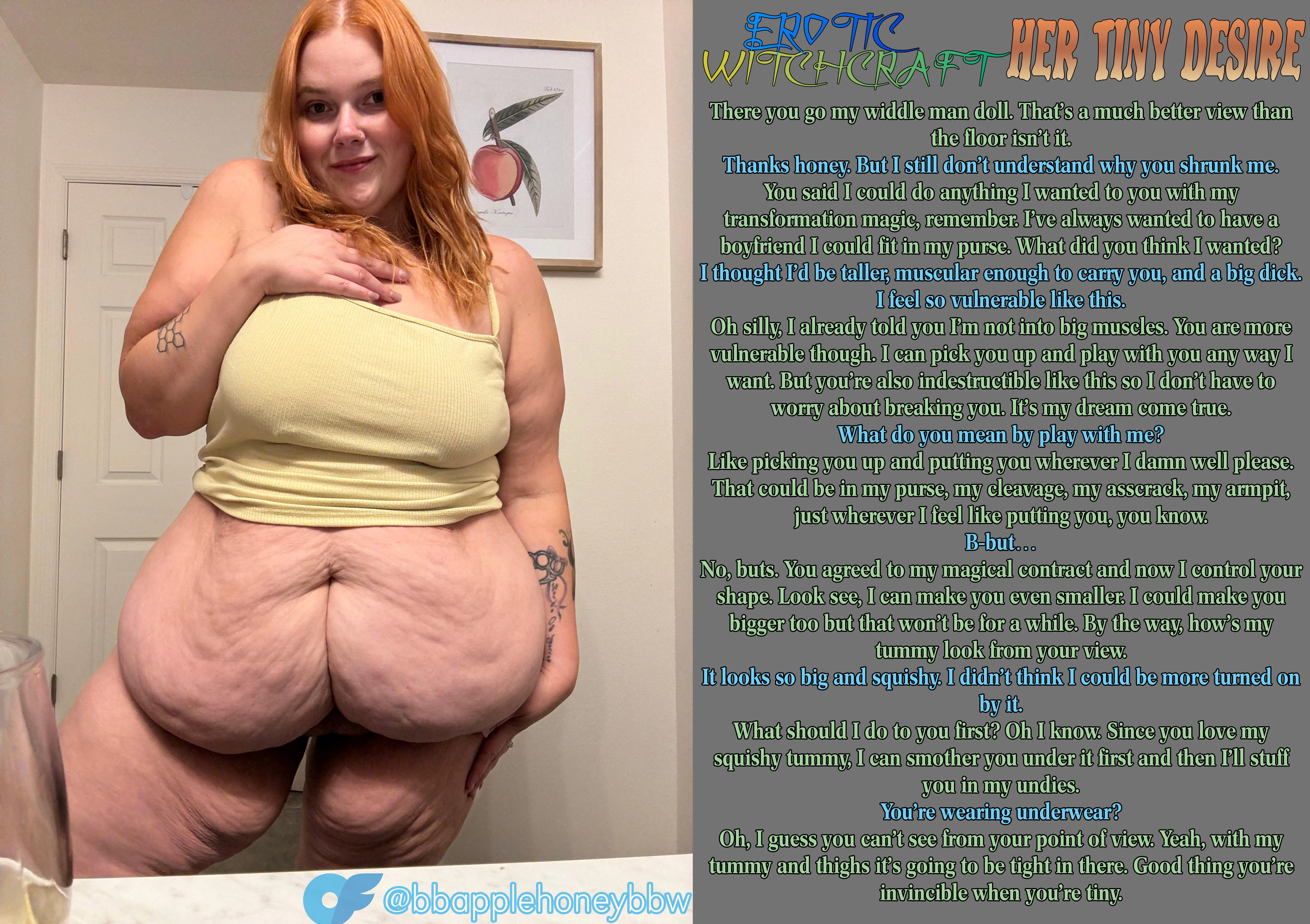 Her Tiny Desire [Giantess'Shrinking][BBW]