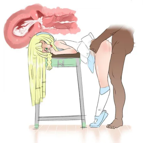 Lillie bent over and fill