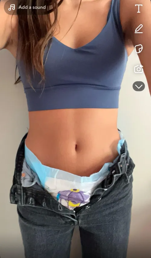 Love diapers in jeans!