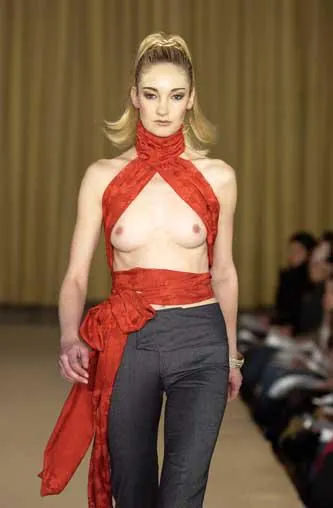 Tomorrow's fashions... today!  Long scarves are IN