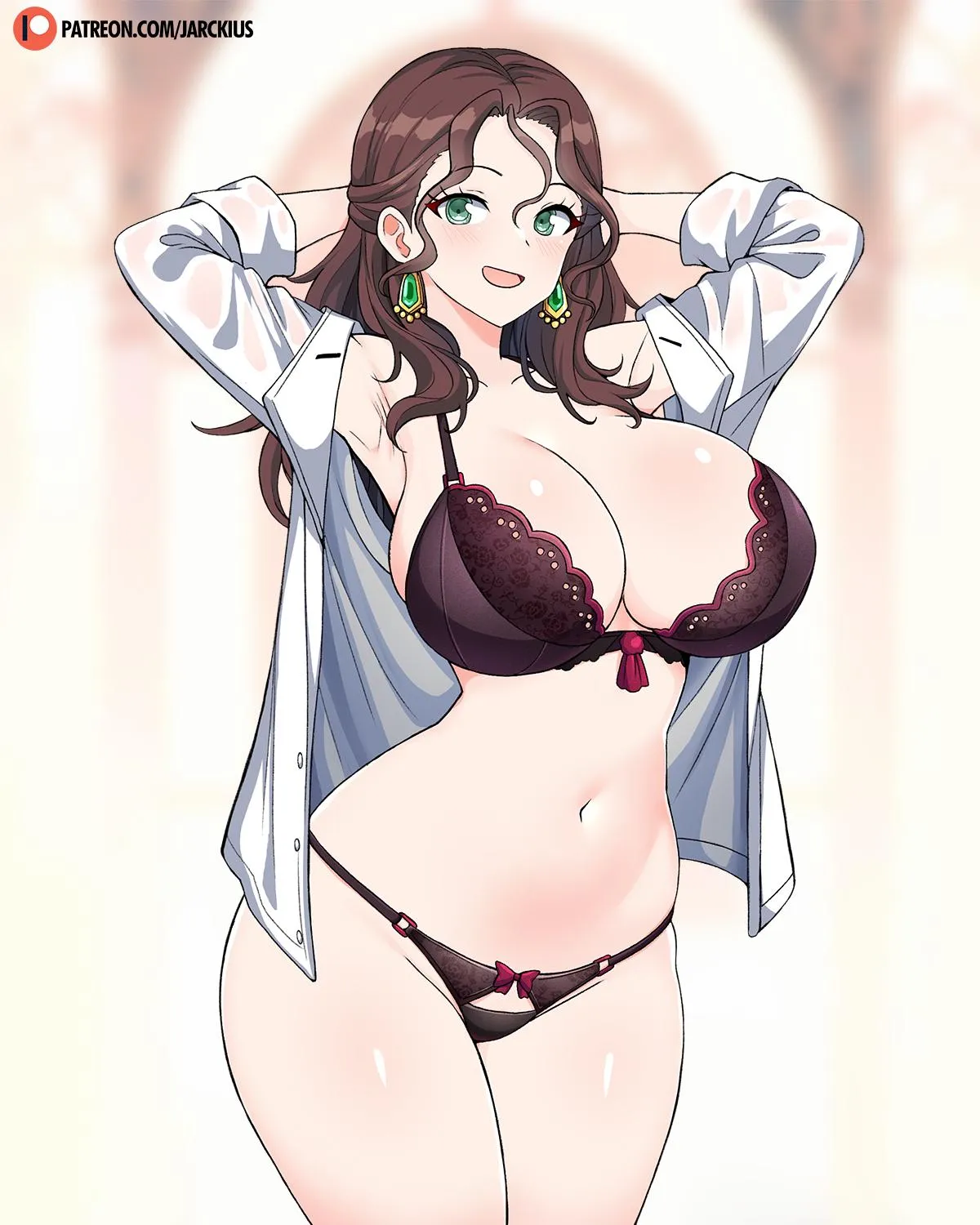 Dorothea showing off her thick and juicy body in lingerie