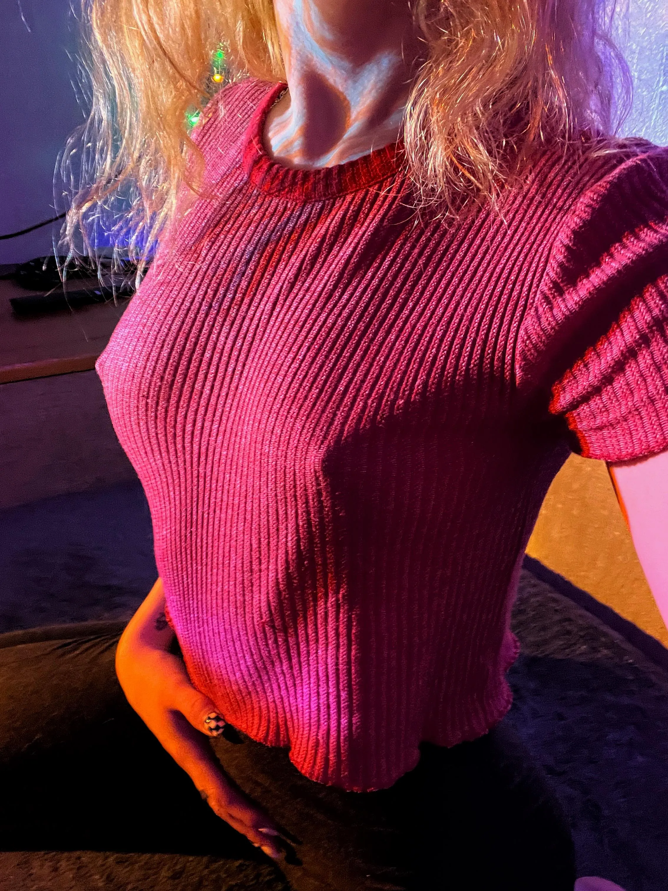 I totally get it—red tank tops are always a great choice!