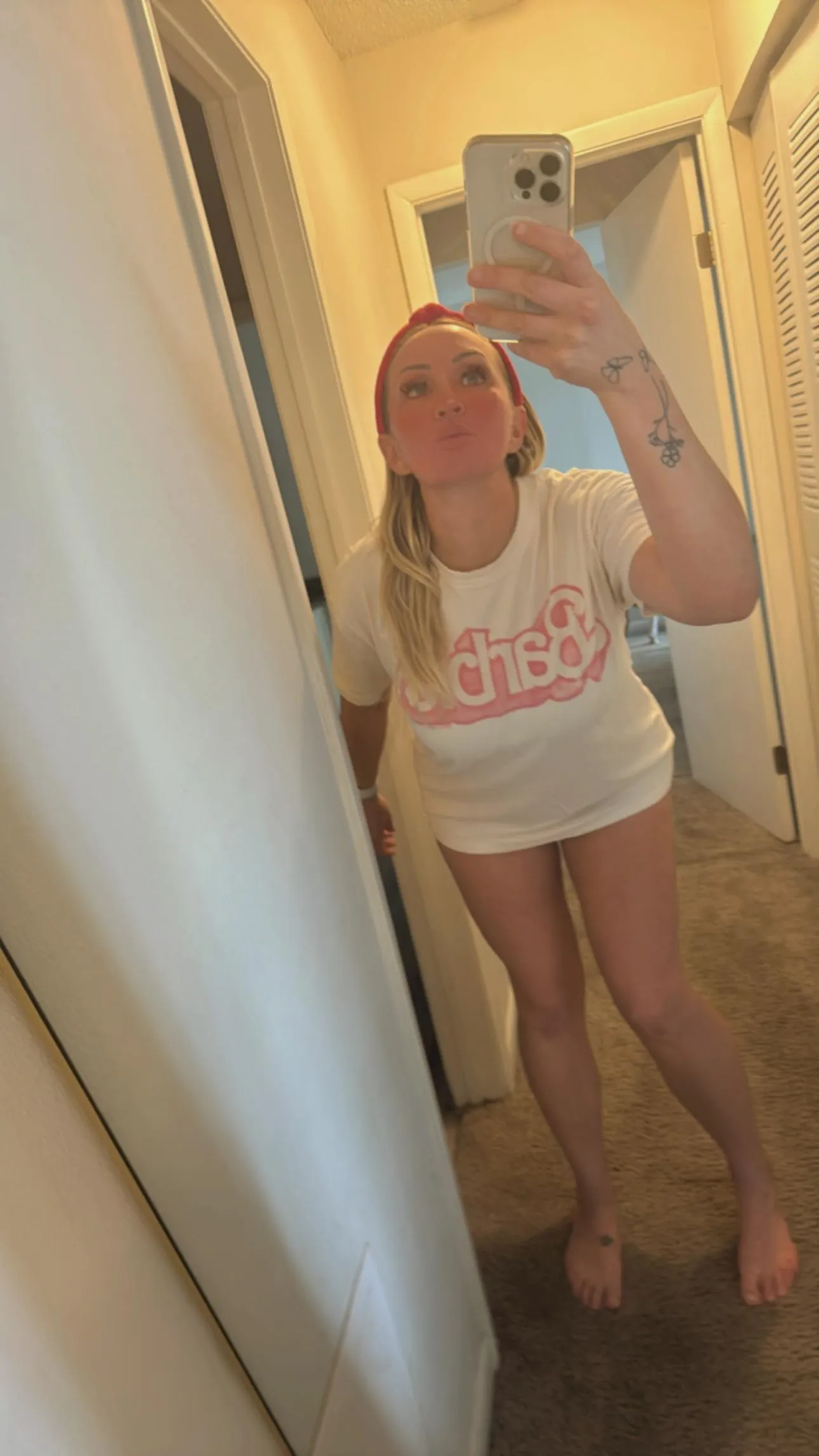 Staying at home selfie 