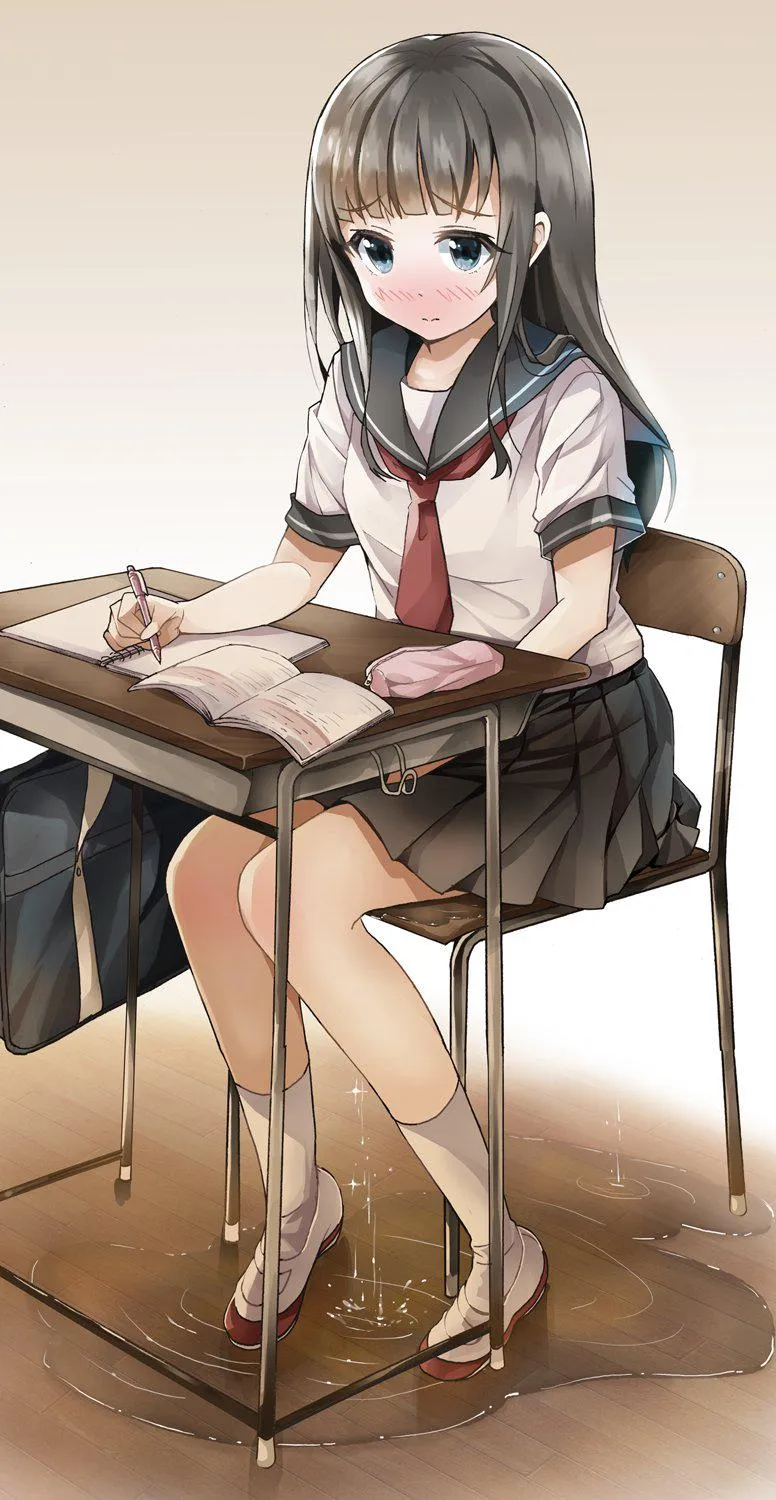 Wetter herself and her chair in classroom 