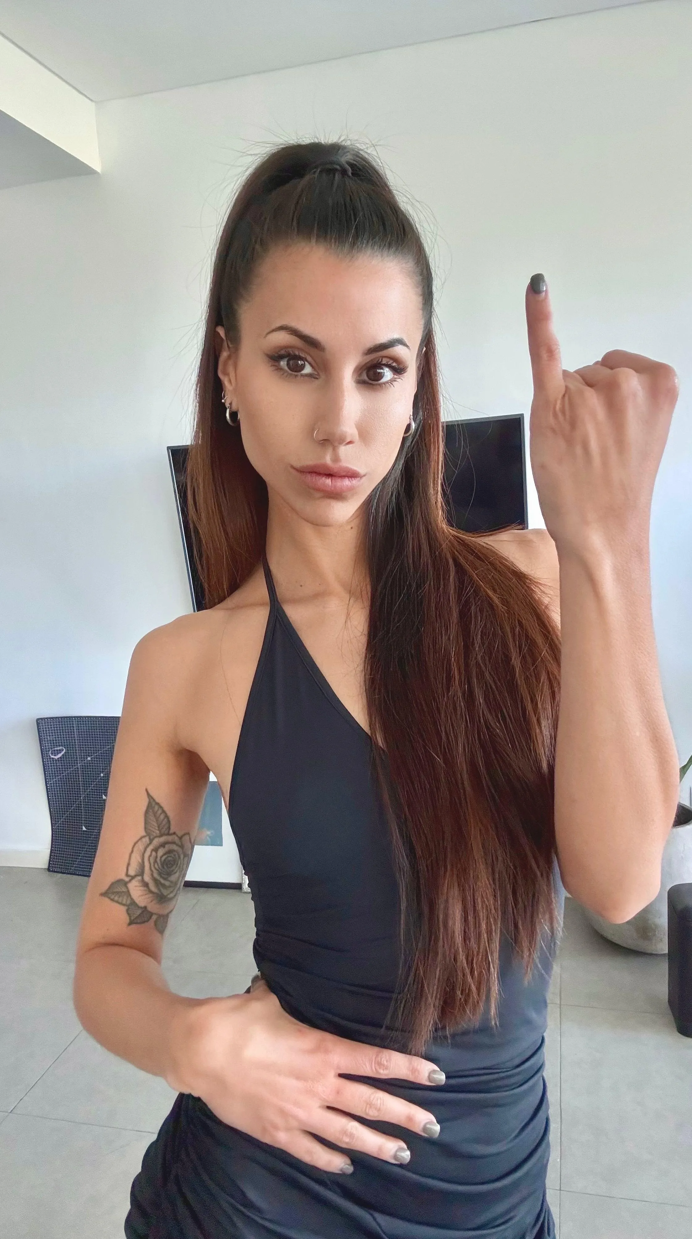 Your little mushroom is really pathetic, you don't deserve to be with a woman like me