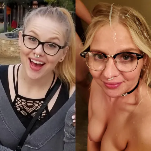 Before and after glazing