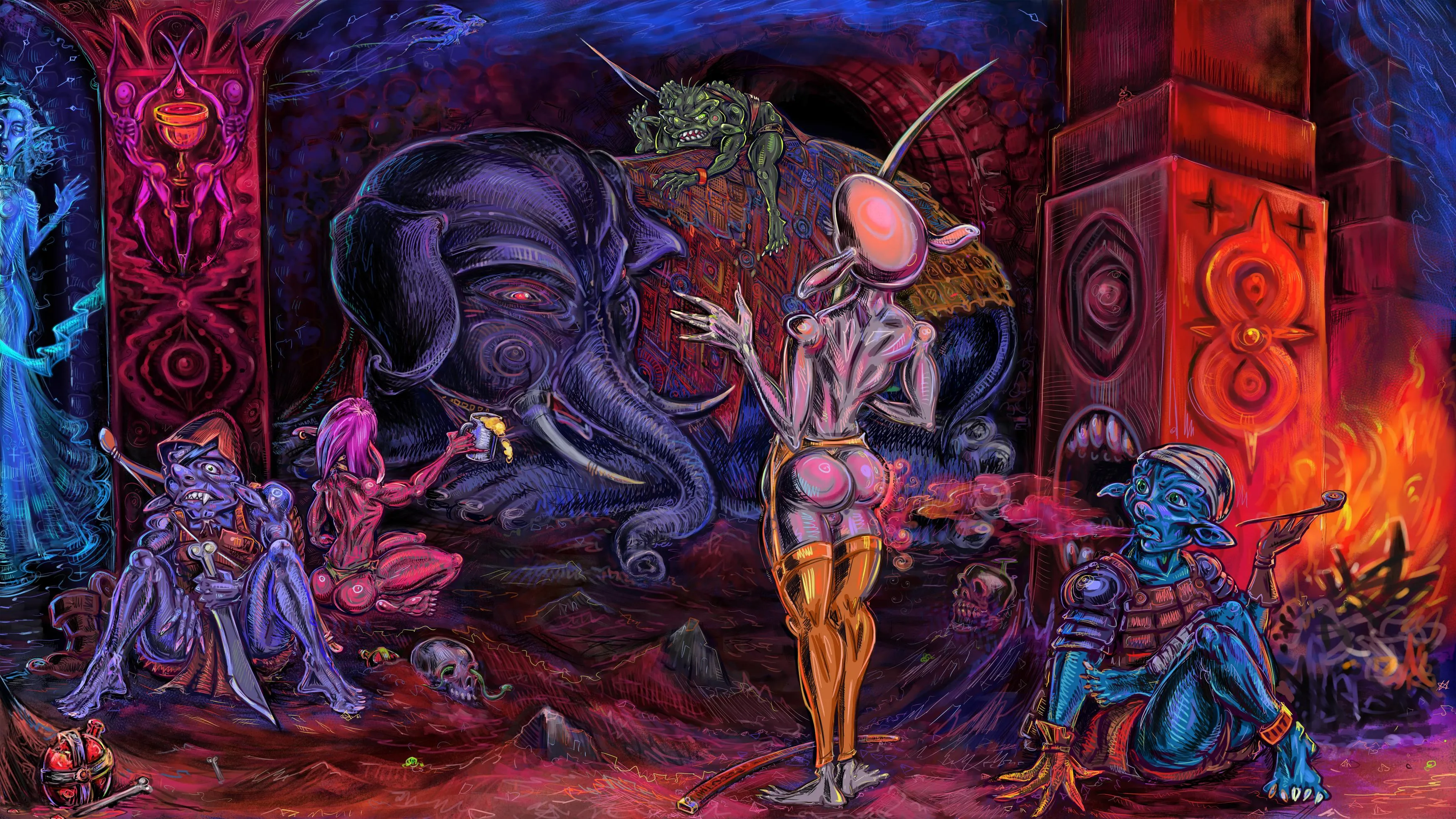 [For hire] Spicy fantasy commissions, great appreciation for the bizarre 