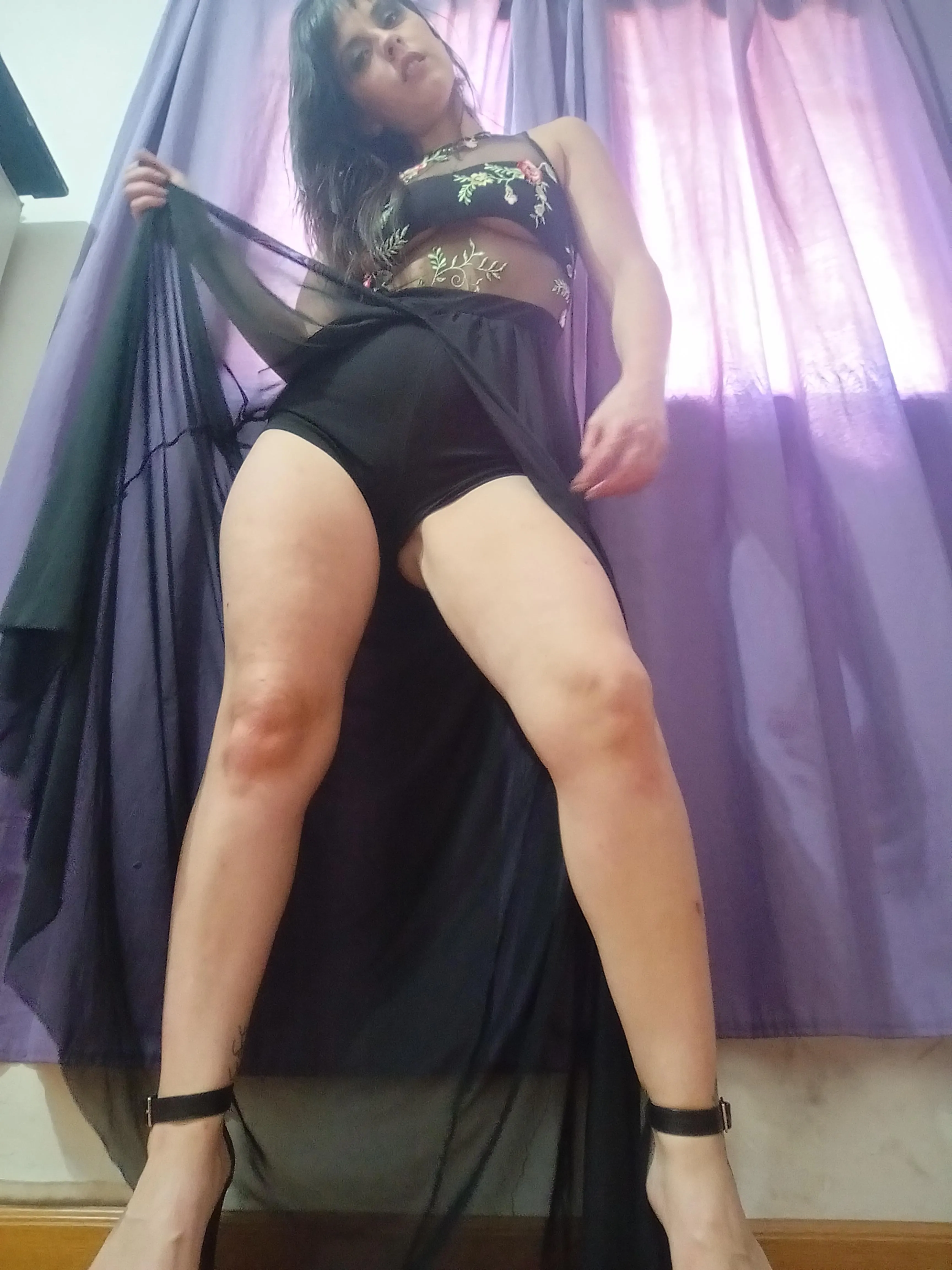 Get on your knees at my feet