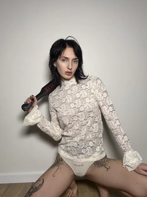 I can't wait for you to give me a little spank with this paddle