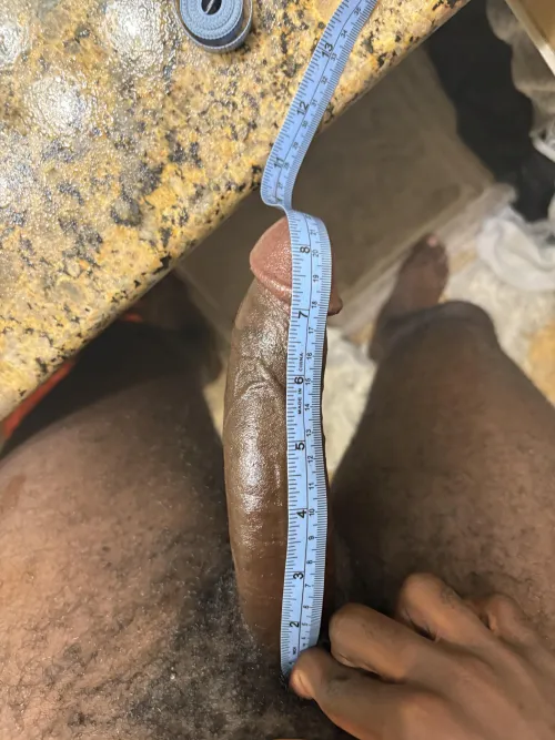 Just measured for the first time in a while. Can I say 8.5?