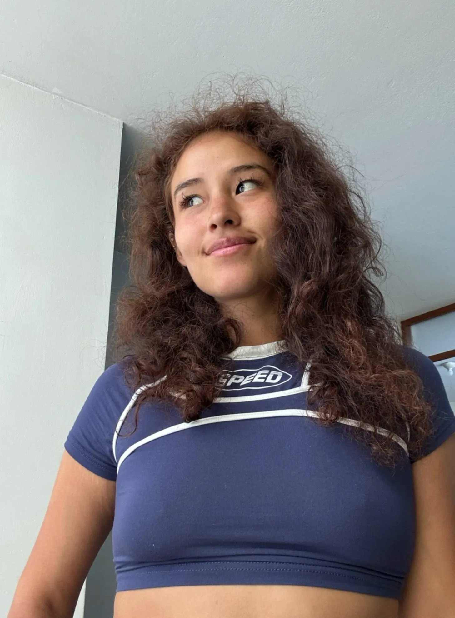 Love a crop top with no bra