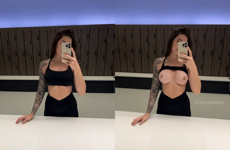 Showing you what all the guys in my gym only dream about