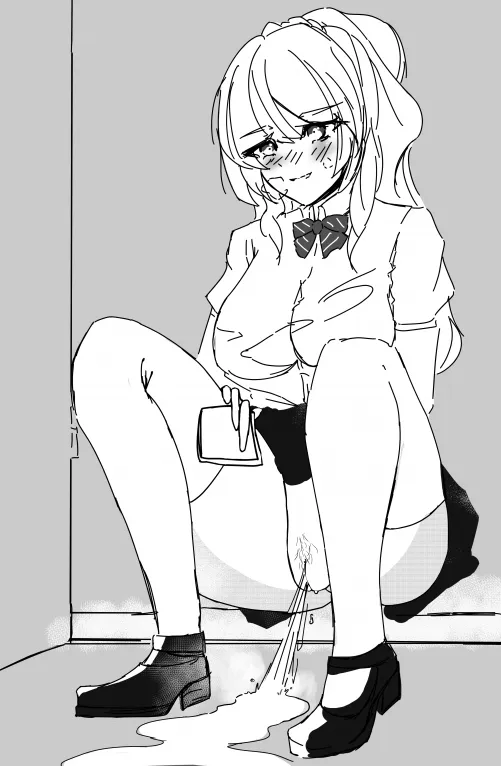 Tell me an anime girl to draw peeing next and I'll choose one