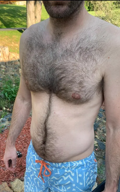 Turns me on when my shirt is off and I notice other guys looking