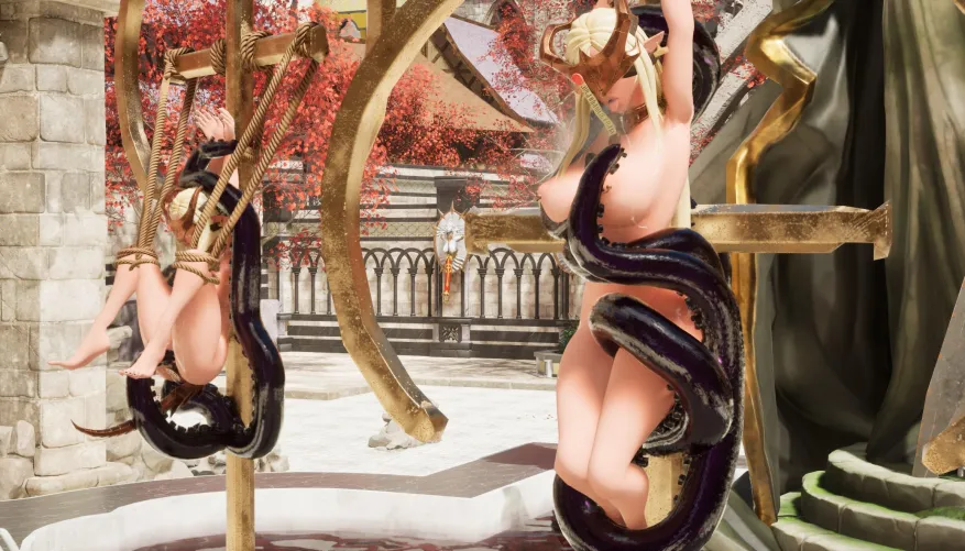 When you get in trouble, the whole world sees you tied up and get pleasures