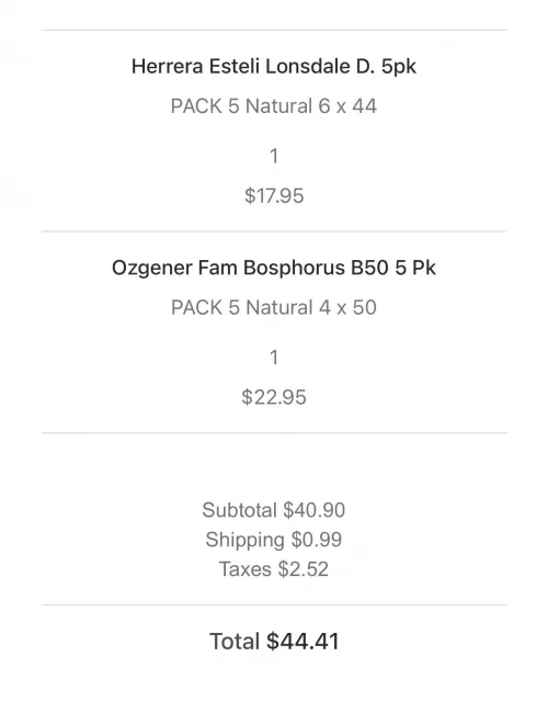 Decent sale items over at famous smokes
