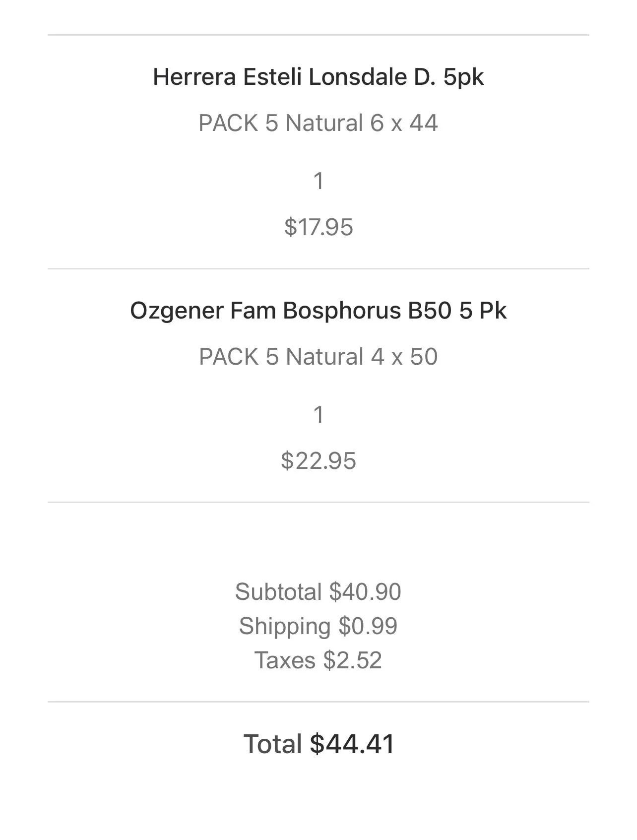 Decent sale items over at famous smokes