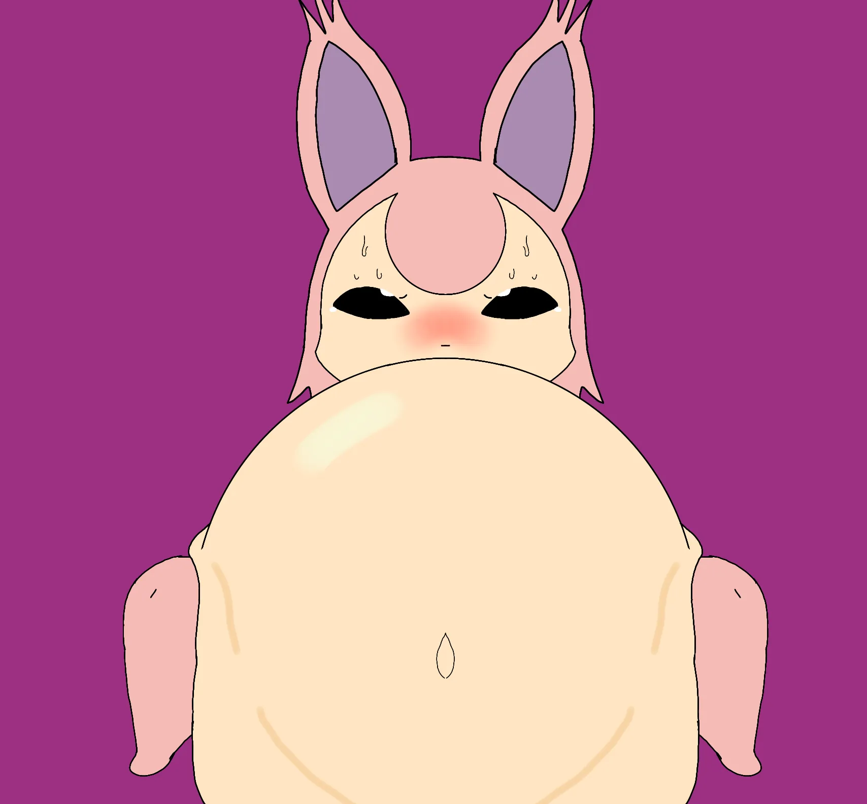 [F] Skitty cumflation 2 art by me