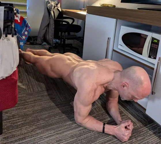 Happy Thursday. Naked workout anyone?