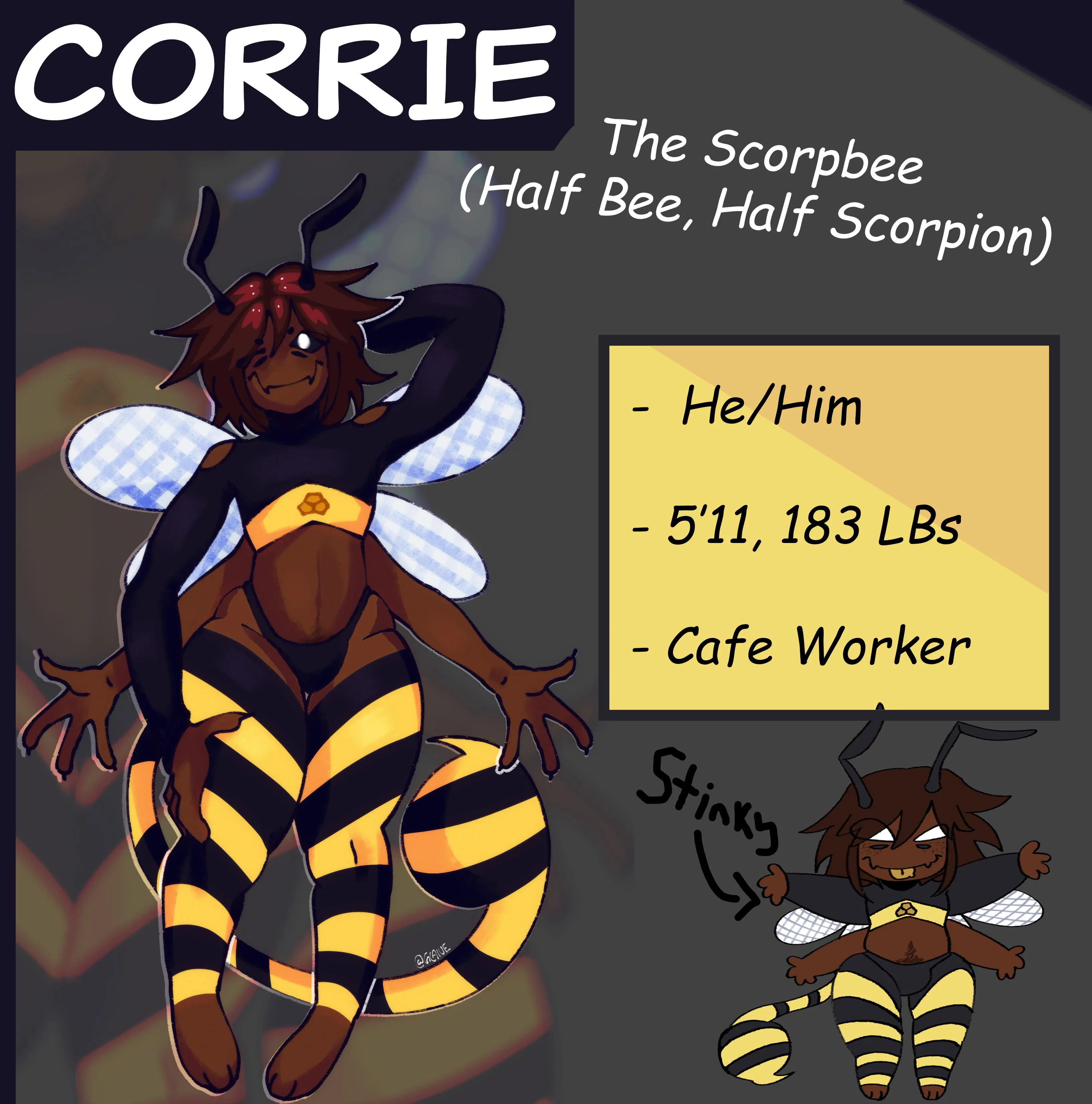 I made my own Beeboy! Thoughts? (Art made by a friend)