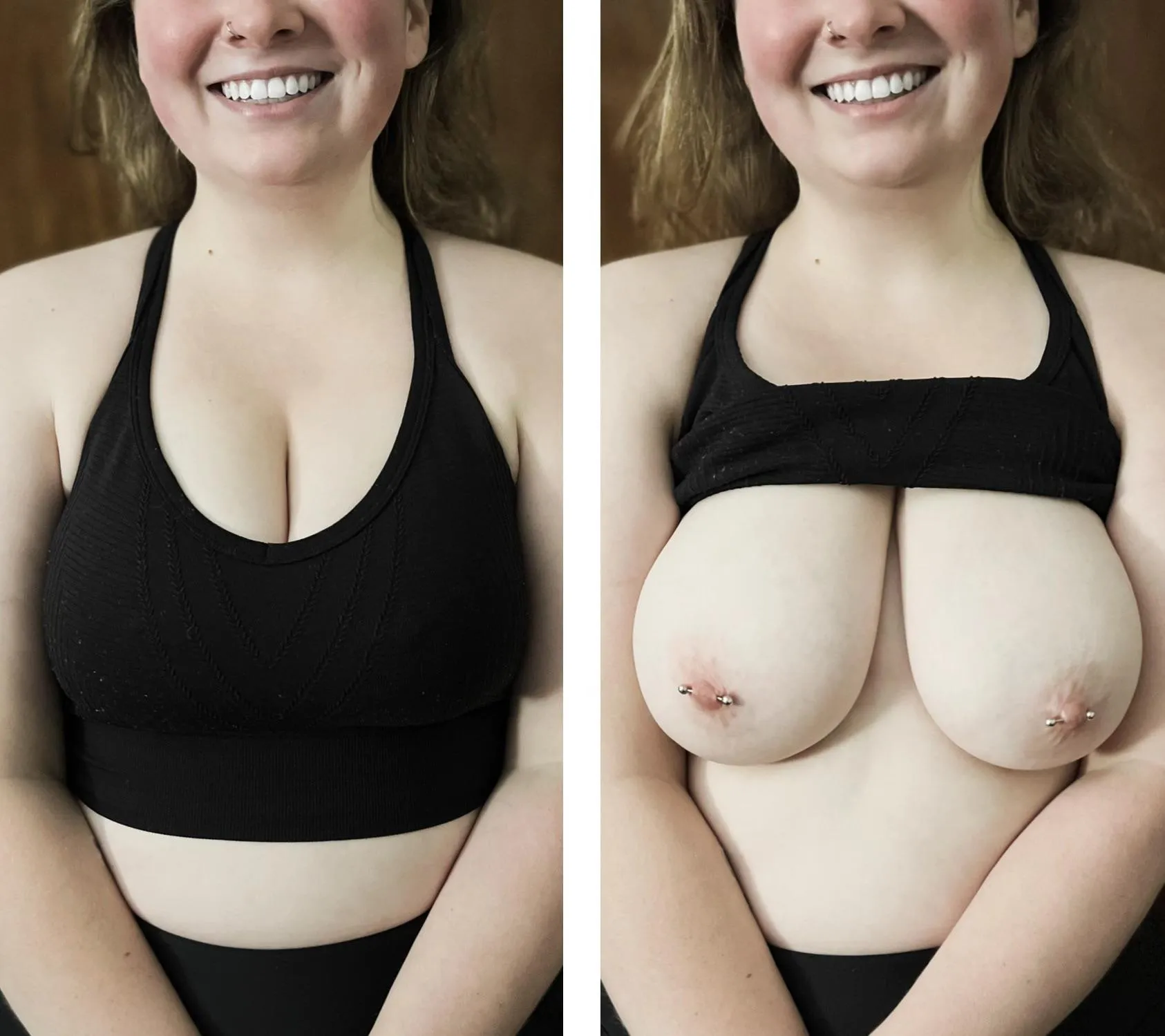 In case you were wondering what’s under my sports bra at the gym 