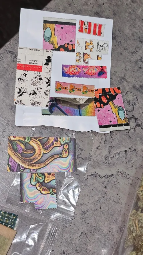 My LSD stash, different ug's with 300ug being the strongest