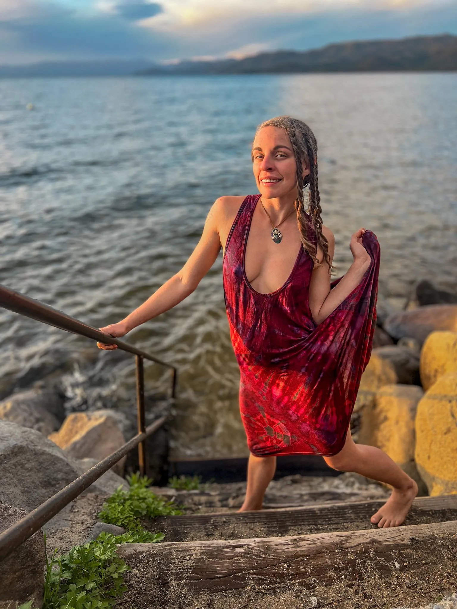 My revealing dress at the beach