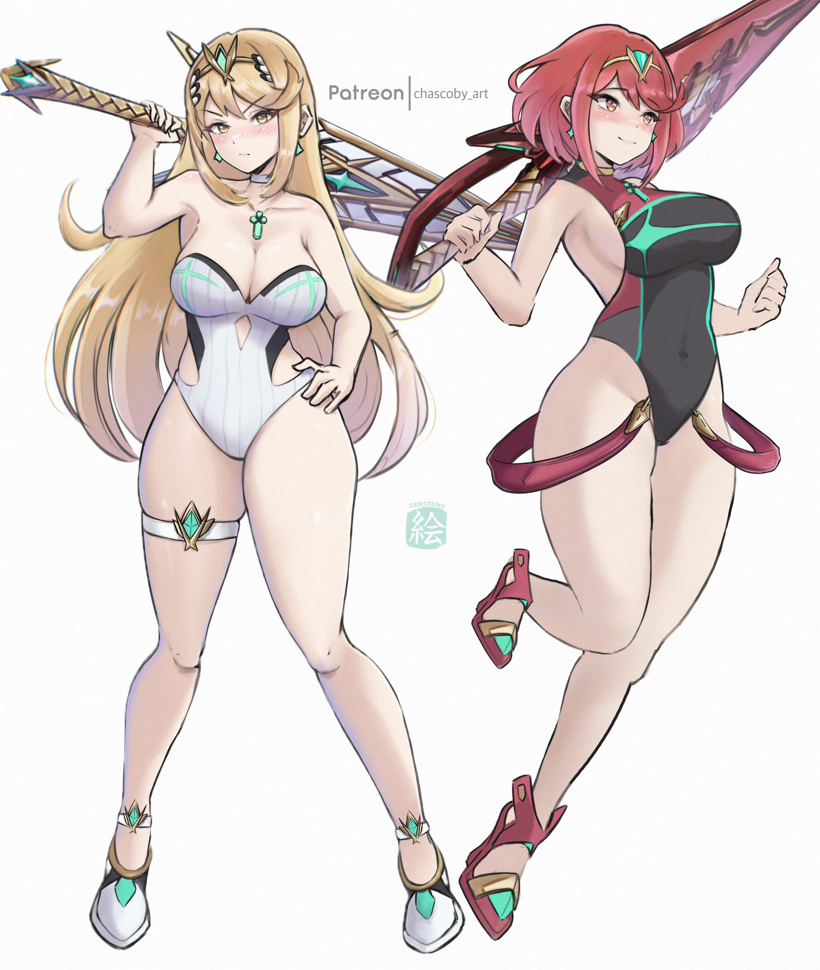 Mythra and Pyra (Chascoby)