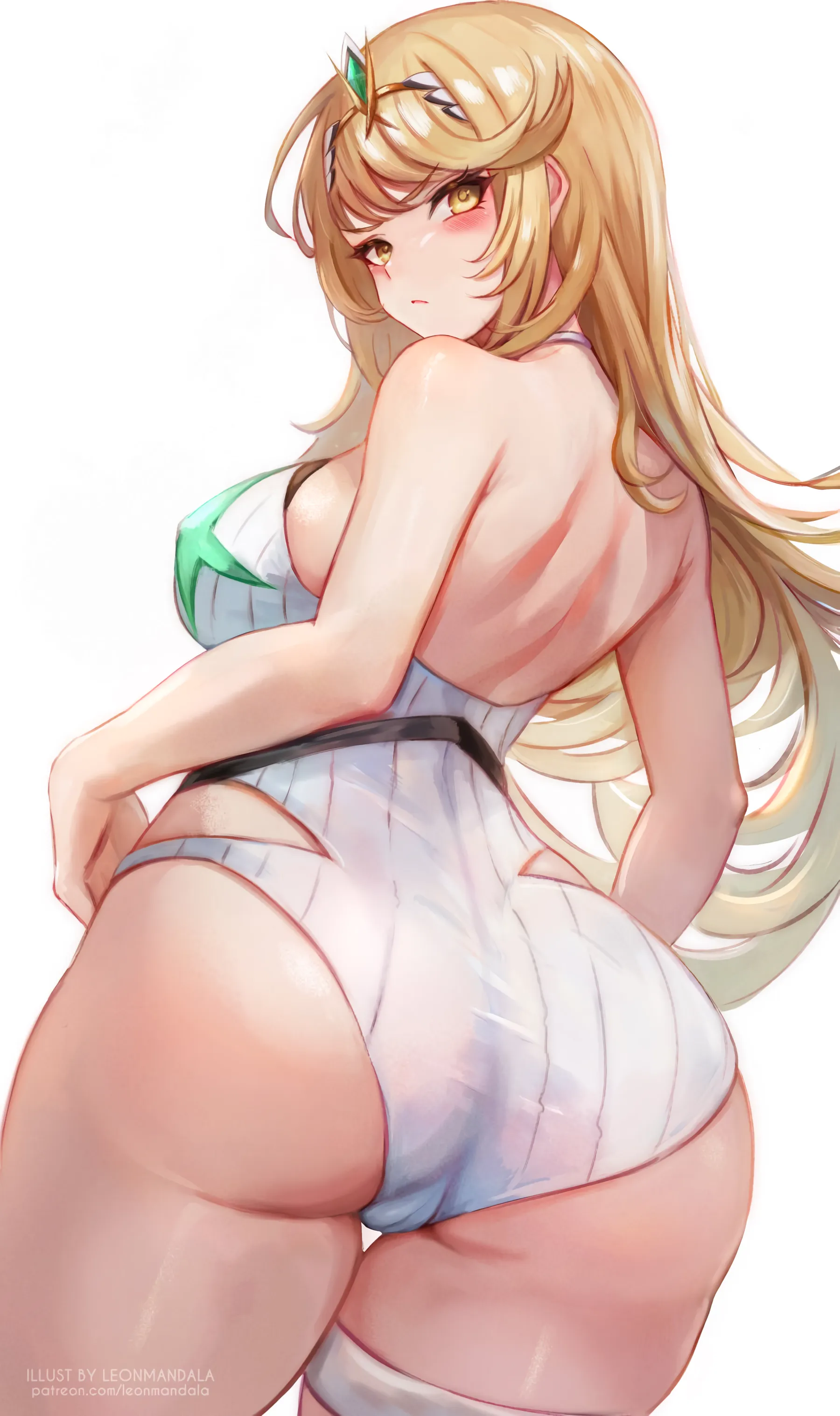Mythra From Behind (LeonMandala)