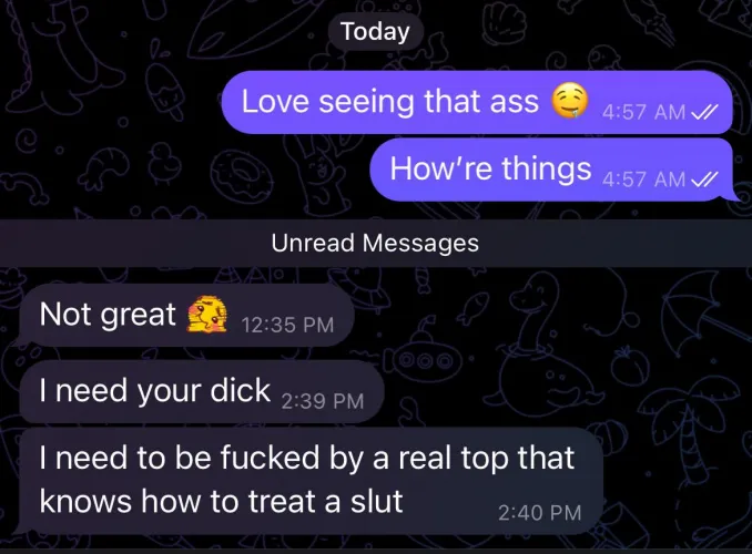 Side boy’s bf doesn’t know he begs for my dick