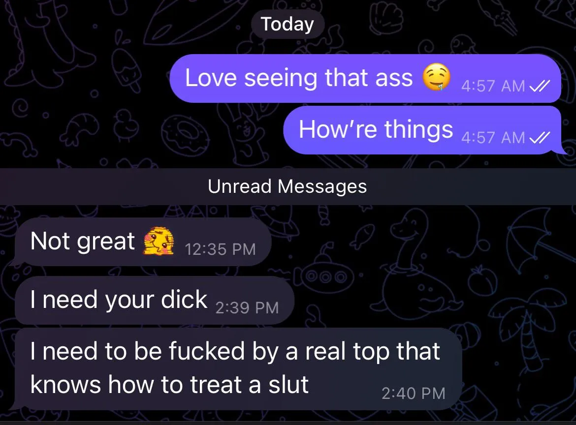 Side boy’s bf doesn’t know he begs for my dick
