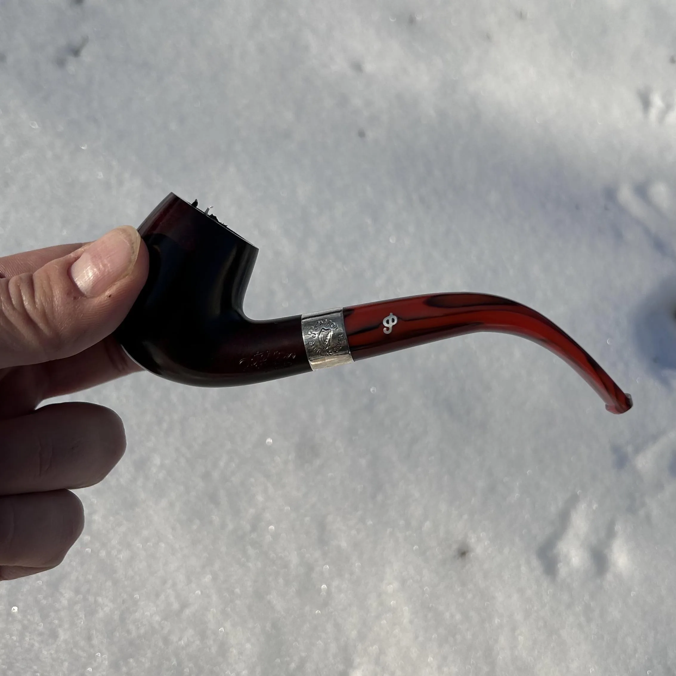 Some Early Morning Pipe in my Peterson Irish Harp