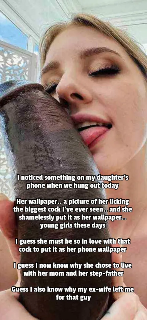 Your daughter's phone wallpaper